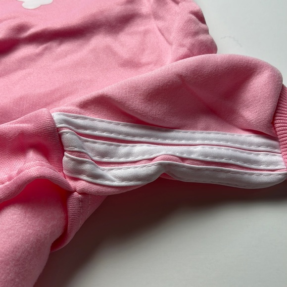 Dog sweatshirt hoodie “adidog”, pink - Picture 3 of 5